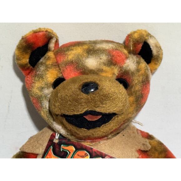 Fall Tour Bear Grateful Dead Beanie Limited Edition Plush Doll Leaves Autumn NWT - Picture 2 of 5